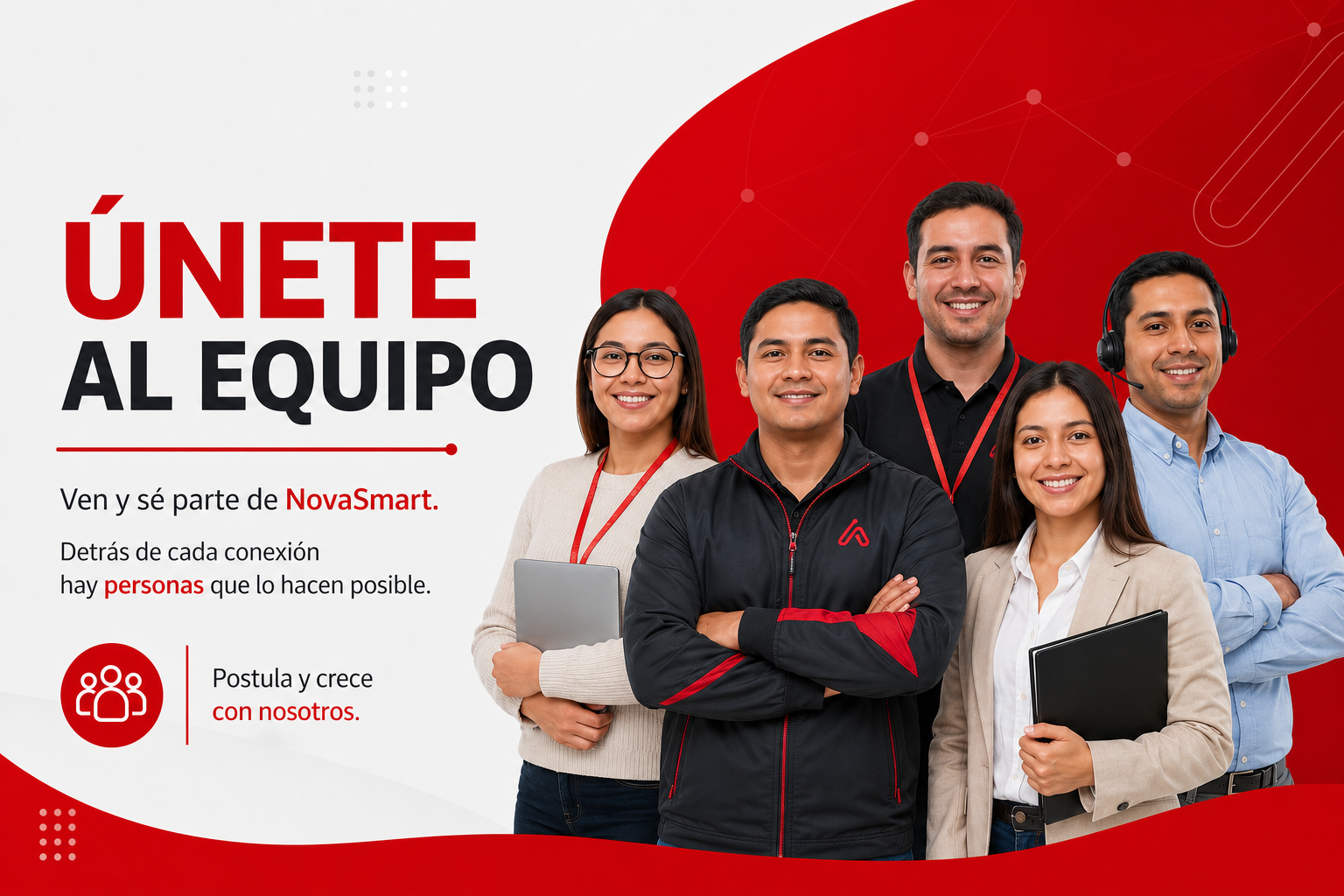 Únete al equipo NovaSmart: personas que hacen posible cada conexión