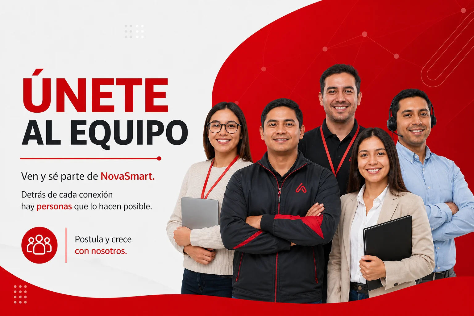 Únete al equipo NovaSmart: personas que hacen posible cada conexión